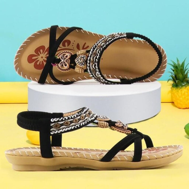 Illyria - Sandals with Elastic Band & Soft Platform