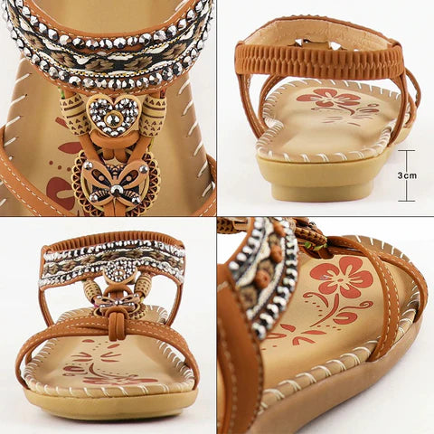 Illyria - Sandals with Elastic Band & Soft Platform